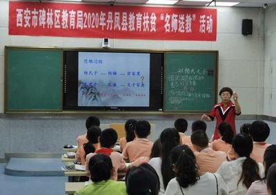 碑林区教育局组织名师团队赴丹凤开展"教育扶贫名师送教"活动
